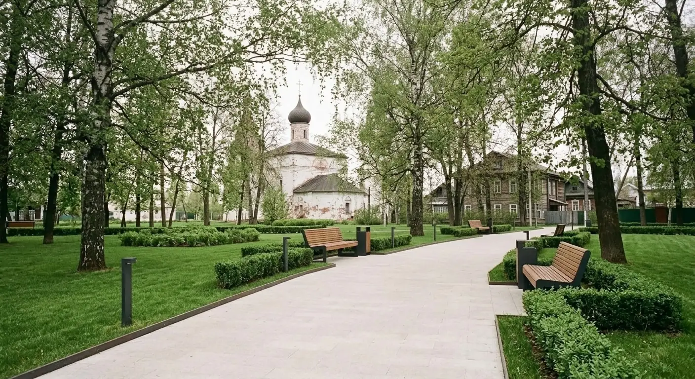 Аллеи городского парка